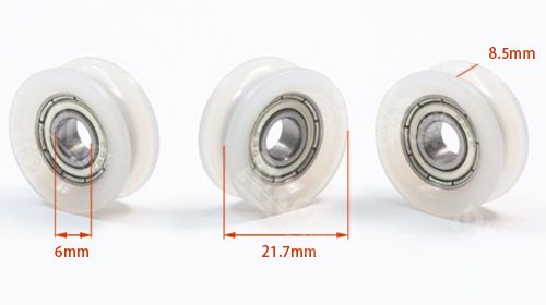 696ZZ U-Groove Bearing Wheels