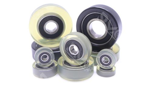 6002-2RS Bearing With PU Coated Polyurethane Roller
