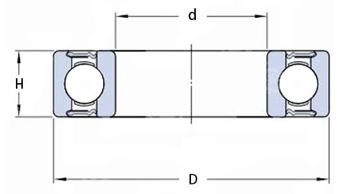 6206 6206-2RS Deep Groove Ball Bearings 6206 6206-2RS Deep Groove Ball Bearings