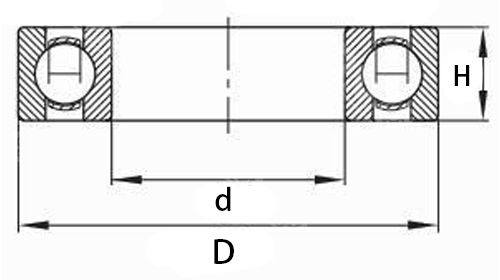 S6307ZZ S6307-2RS Stainless Steel Deep Groove Ball Bearing