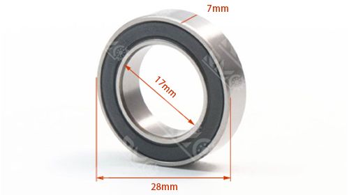 17287-2RS Thin-Wall Bike Bearings