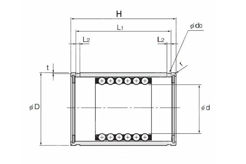 ST16 ST Series Linear Rotary Ball Bearing ST16 ST Series Linear Rotary Ball Bearing